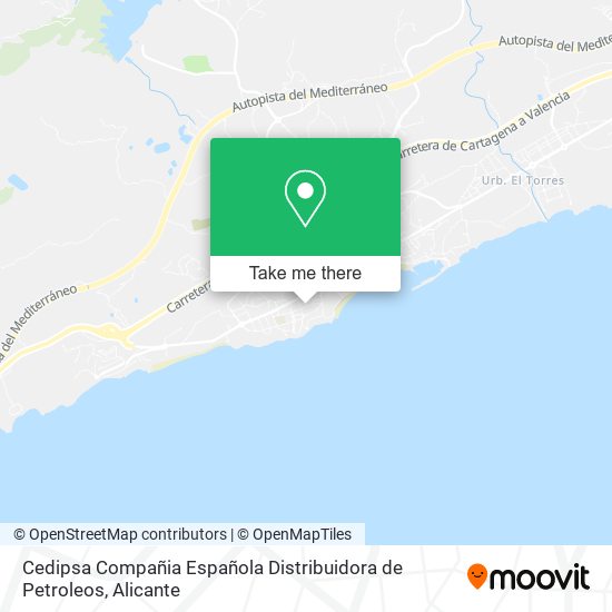 Cedipsa Compañia Española Distribuidora de Petroleos map