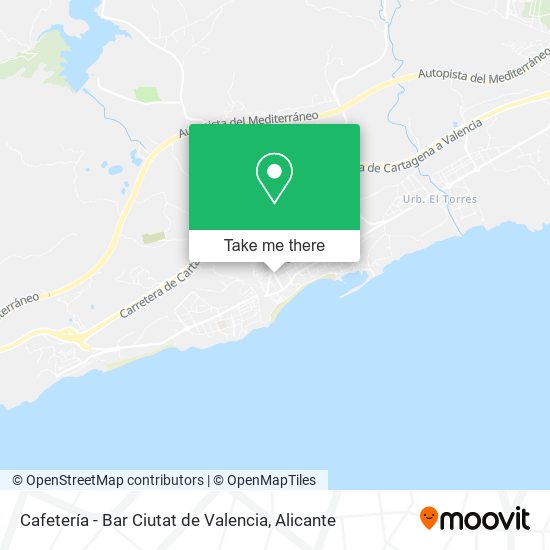 Cafetería - Bar Ciutat de Valencia map