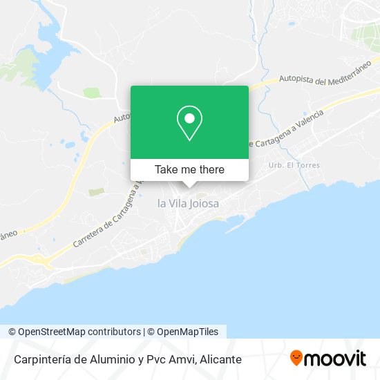 Carpintería de Aluminio y Pvc Amvi map
