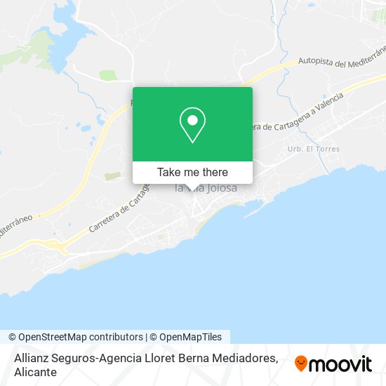 Allianz Seguros-Agencia Lloret Berna Mediadores map