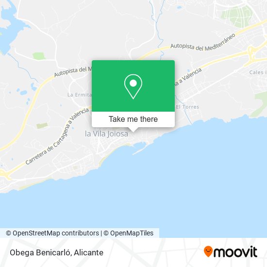 Obega Benicarló map