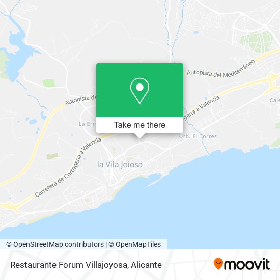 Restaurante Forum Villajoyosa map