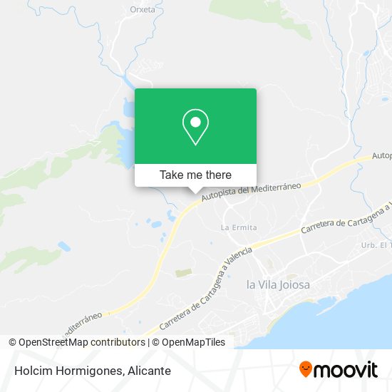 Holcim Hormigones map