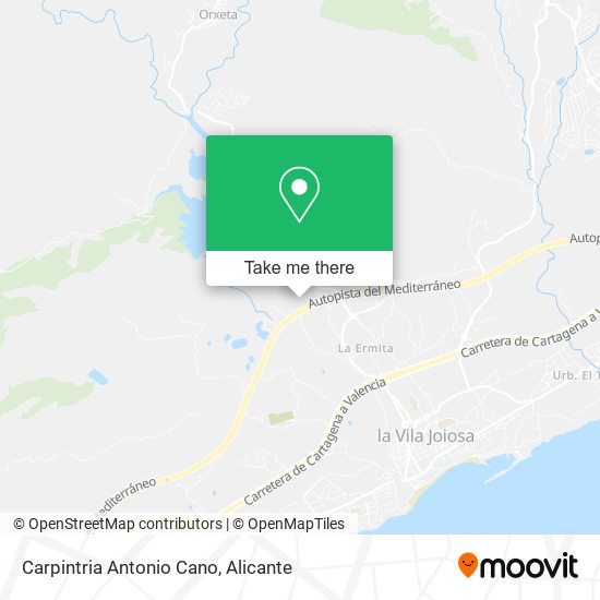 Carpintria Antonio Cano map