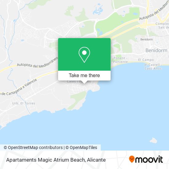 Apartaments Magic Atrium Beach map