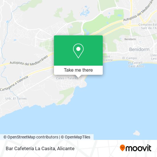 Bar Cafetería La Casita map