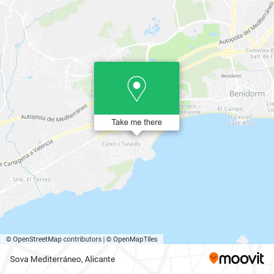 Sova Mediterráneo map