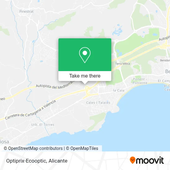 Optiprix-Ecooptic map