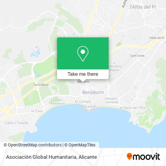 Asociación Global Humanitaria map