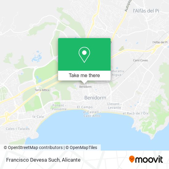 Francisco Devesa Such map