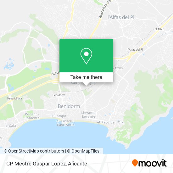 CP Mestre Gaspar López map