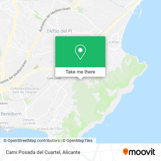 Camí Posada del Cuartel map