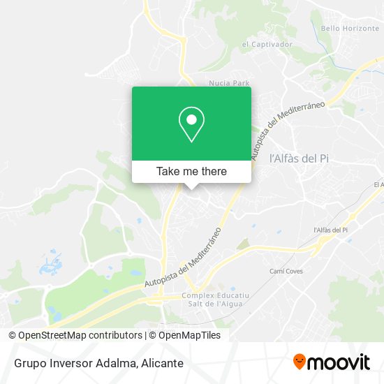 Grupo Inversor Adalma map