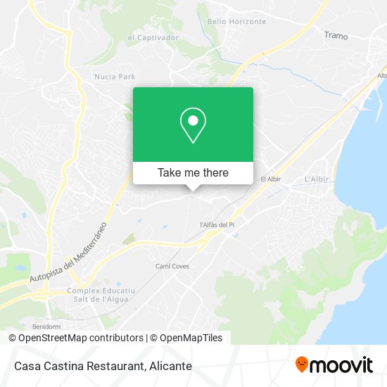 Casa Castina Restaurant map