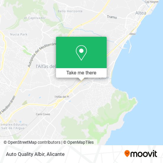 mapa Auto Quality Albir