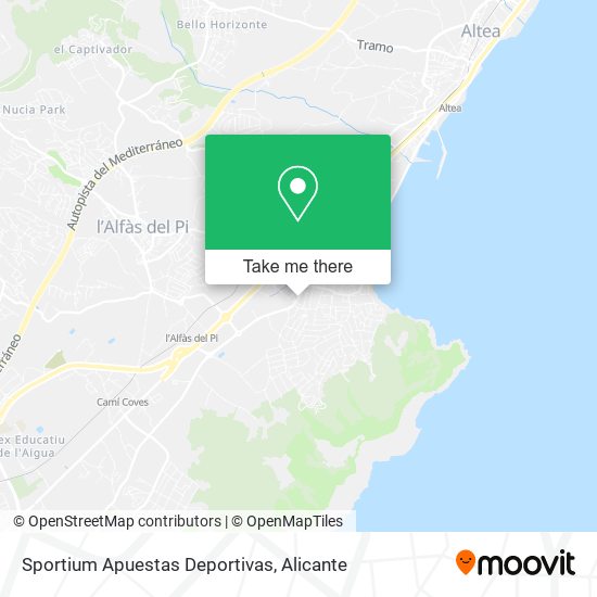 Sportium Apuestas Deportivas map
