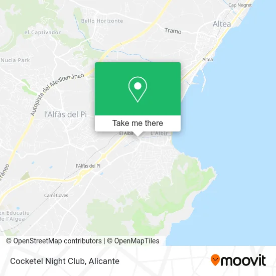 Cocketel Night Club map