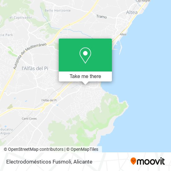 Electrodomésticos Fusmoli map