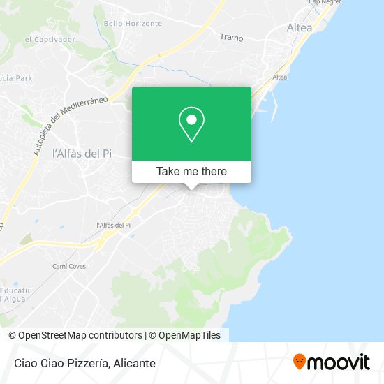 Ciao Ciao Pizzería map