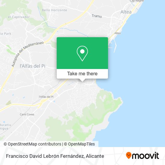 Francisco David Lebrón Fernández map