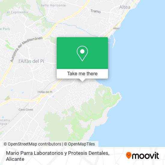 Mario Parra Laboratorios y Protesis Dentales map