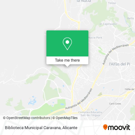 Biblioteca Municipal Caravana map