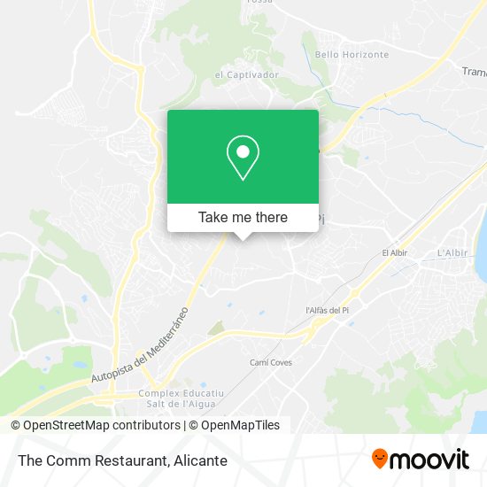 The Comm Restaurant map