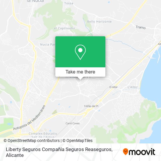 Liberty Seguros Compañía Seguros Reaseguros map