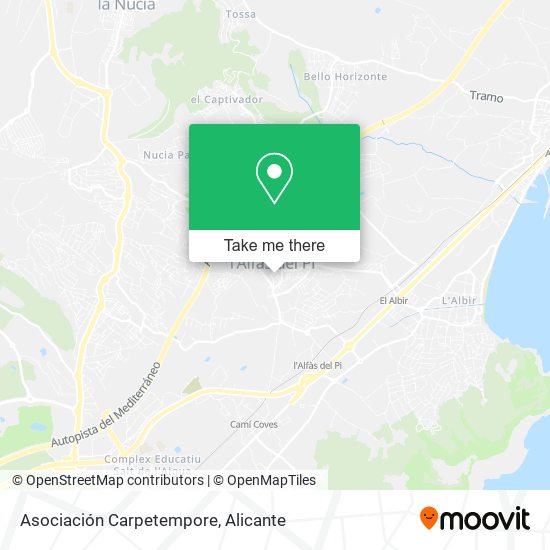 Asociación Carpetempore map