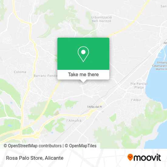 Rosa Palo Store map