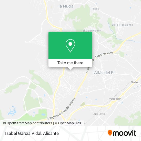 Isabel García Vidal map