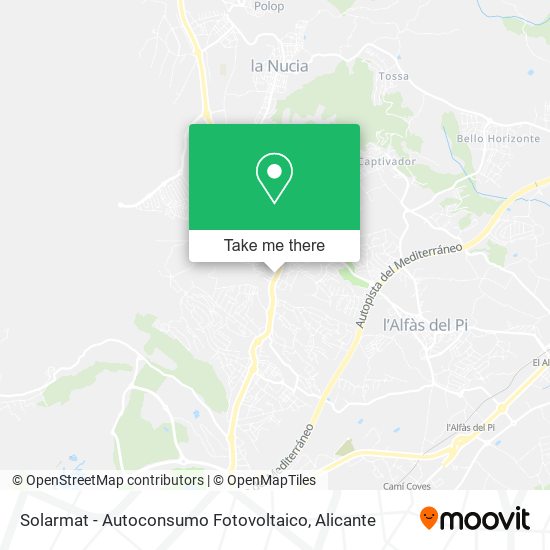 Solarmat - Autoconsumo Fotovoltaico map