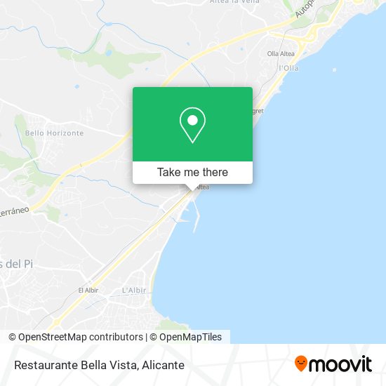 Restaurante Bella Vista map