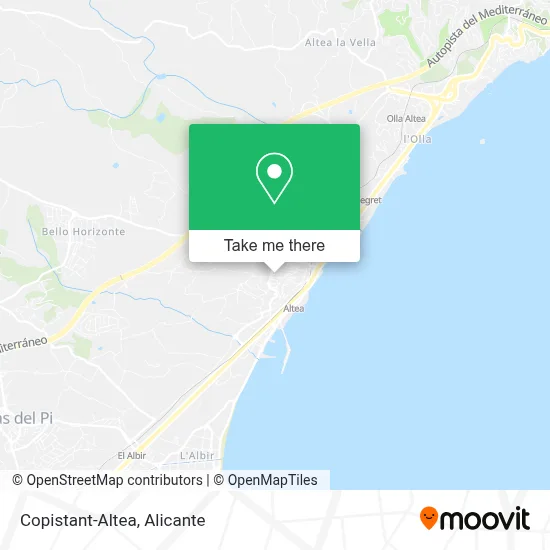 Copistant-Altea map