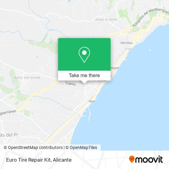 Euro Tire Repair Kit map