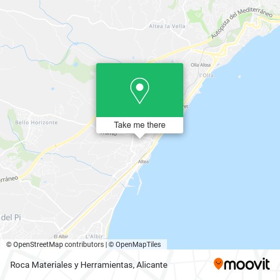 Roca Materiales y Herramientas map