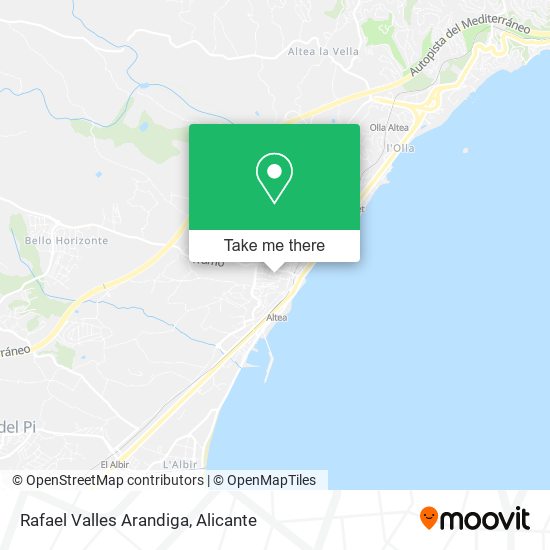 Rafael Valles Arandiga map