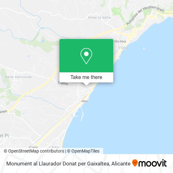 Monument al Llaurador Donat per Gaixaltea map