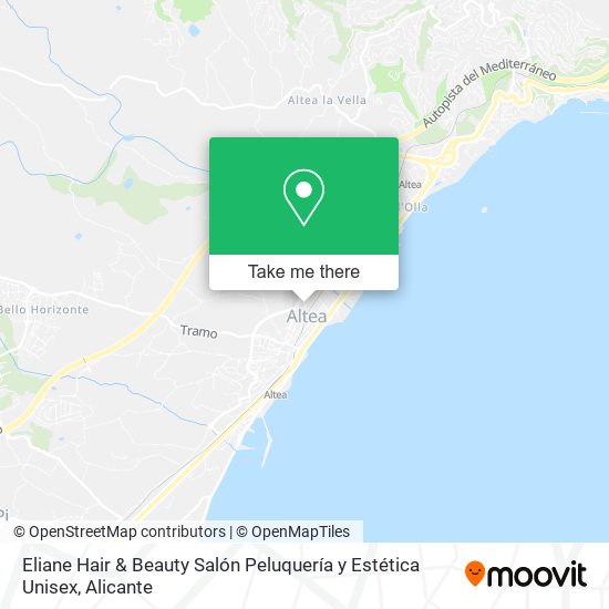 Eliane Hair & Beauty Salón Peluquería y Estética Unisex map