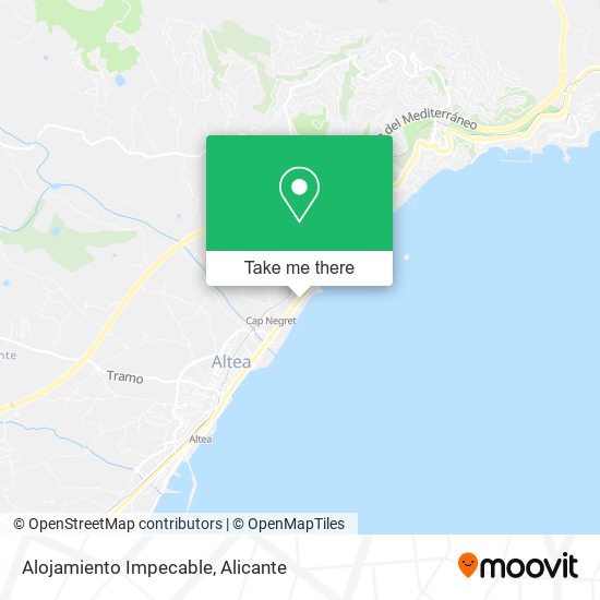 Alojamiento Impecable map