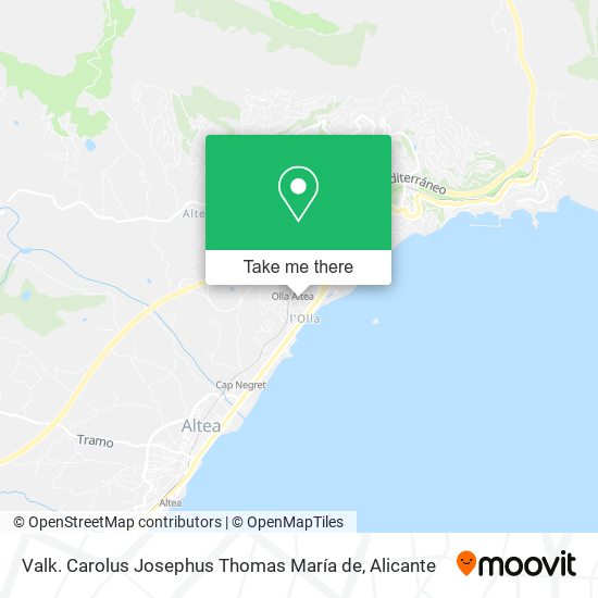 Valk. Carolus Josephus Thomas María de map