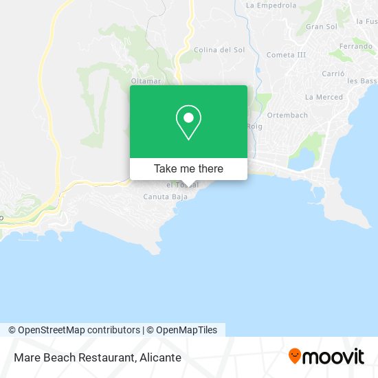 Mare Beach Restaurant map