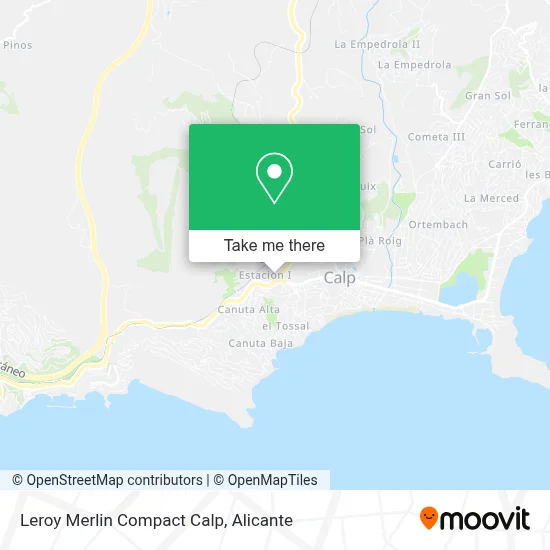 mapa Leroy Merlin Compact Calp