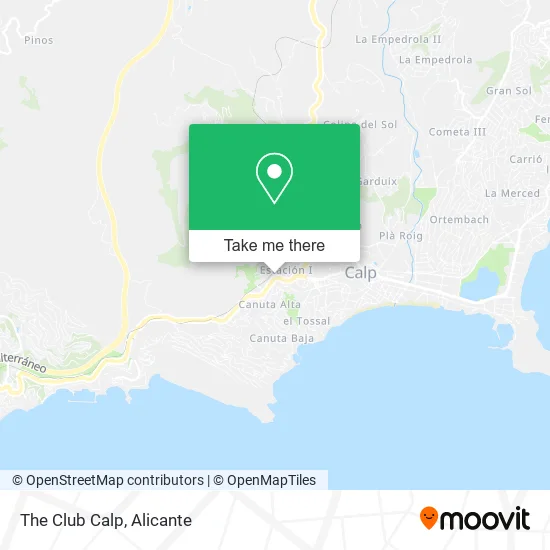 The Club Calp map