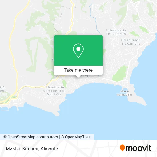 Master Kitchen map