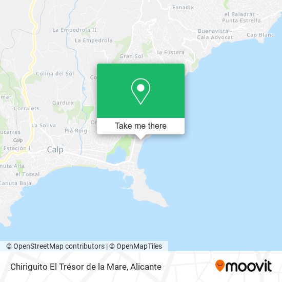 Chiriguito El Trésor de la Mare map