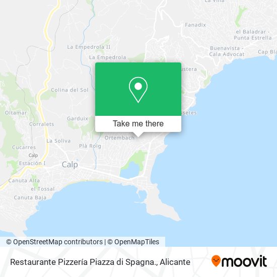 Restaurante Pizzería Piazza di Spagna. map