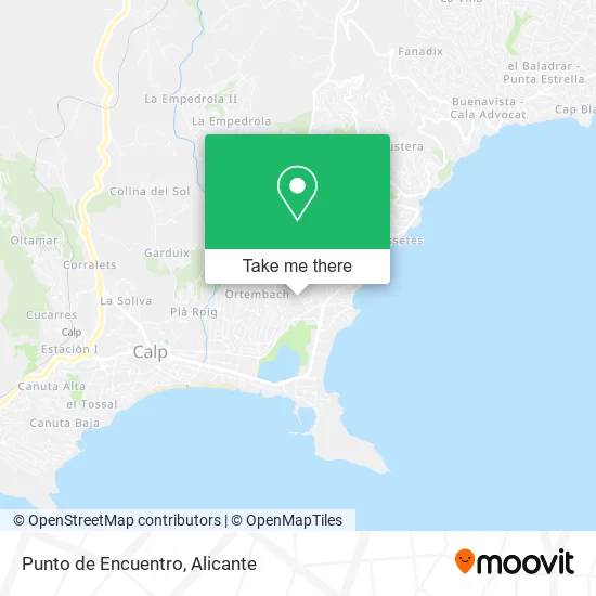 Punto de Encuentro map