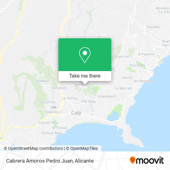 Cabrera Amoros Pedro Juan map