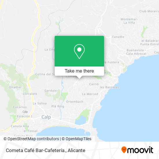 Cometa Café Bar-Cafetería. map